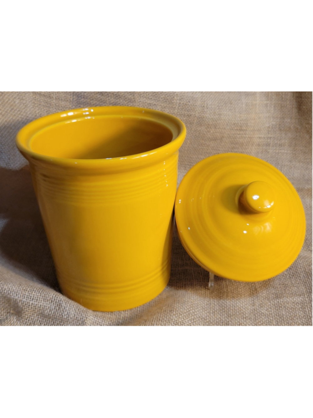 Fiesta Ware Marigold 2 Qt Canister w/ Lid Homer Laughlin USA Kitchen Storage